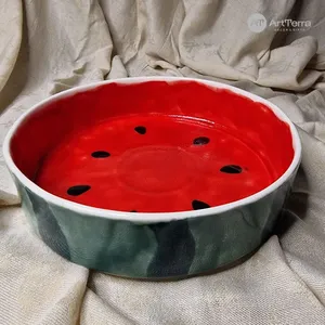 Тарелка глубокая Artterra 'Арбуз', 21 см